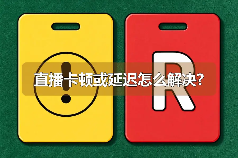 直播卡顿或延迟怎么解决?